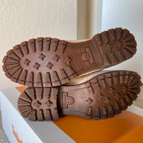 Timberland Ellendale Women's 9.5M Lace-Up Boots Light Beige Nubuck - Picture 11 of 16